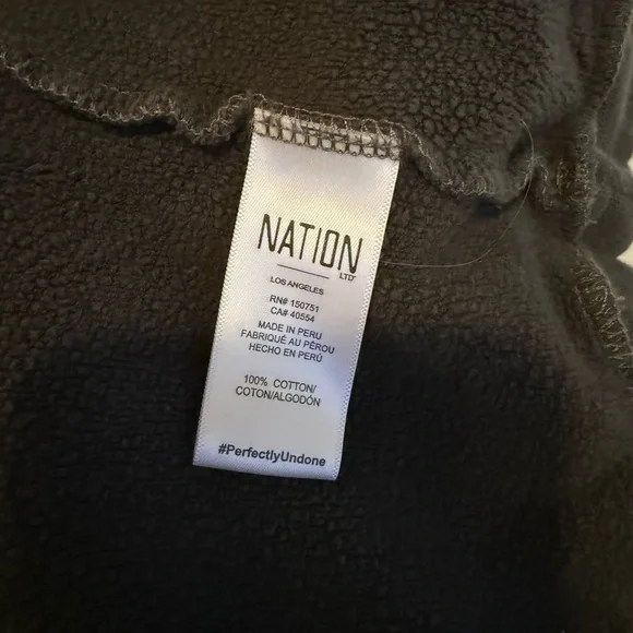 Nation LTD Davina Puff Sleeve Hooded Sweatshirt - Picture 8 of 8